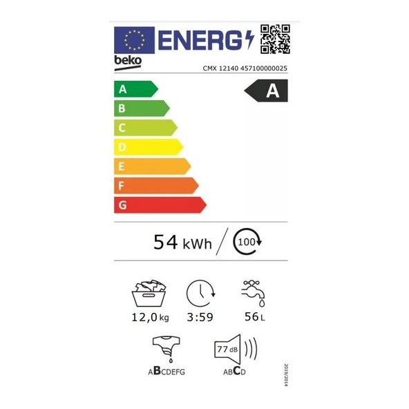 Beko Cmx 12140 A Enerji Sınıfı 12 kg 1400 Devir Çamaşır Makinası - 4