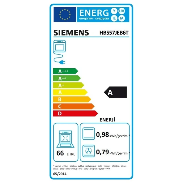 Siemens HB557JEB6T Siyah Ankastre Fırın - 4