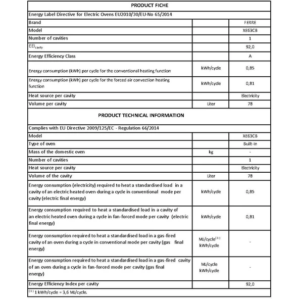 Ferre XE63CB Fryart Beyaz Ankastre Fırın (0+9 Konum) - 6