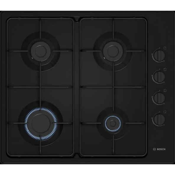 Bosch PBP6C6K80O Siyah Gazlı Ocak - 1