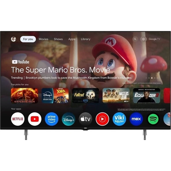 Beko B65 E 795 B 4K Ultra HD 65" 165 Ekran Uydu Alıcılı Google Smart LED TV - 1