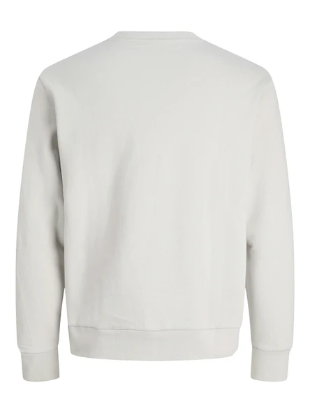JACK JONES Küçük Yazı Baskılı Erkek Sweatshirt 12282821 - Resim 4