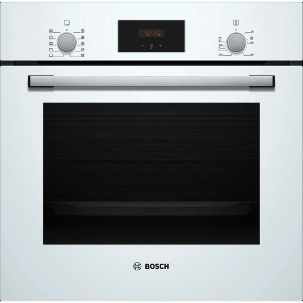 Bosch Beyaz 3 Lü Ankastre Set 325 ( HBF512BW1T - POP6C2P30O - DWK64PJ20T ) - Baca Borusu ile Birlikte - 2