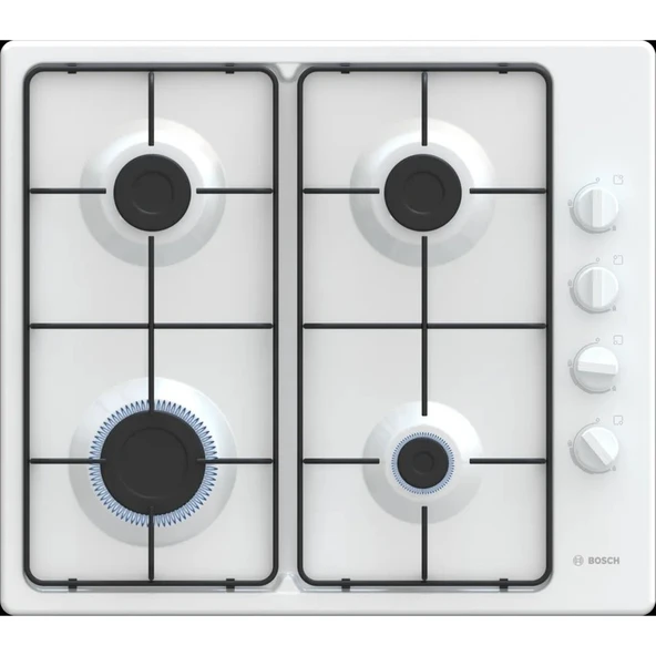 Bosch PBP6C2K80O Beyaz Gazlı Ocak - 1
