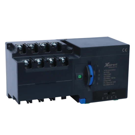 XKOREN 250A 4 Kutup Tam Otomatik Kompakt Minimal Tasarım Otomatik Transfer Şalteri ürün görseli