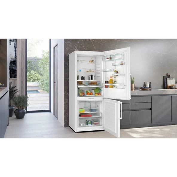 Siemens KG76PAWC0N 526LT No-Frost Kombi Tipi Beyaz Buzdolabı - Resim 2