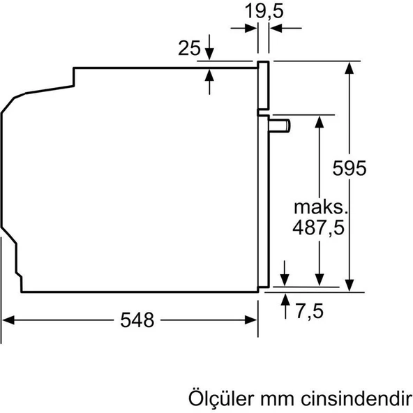 Bosch HUA736EN0T Ankastre Fırın Buhar Destekli Antrasit Gri - Resim 3