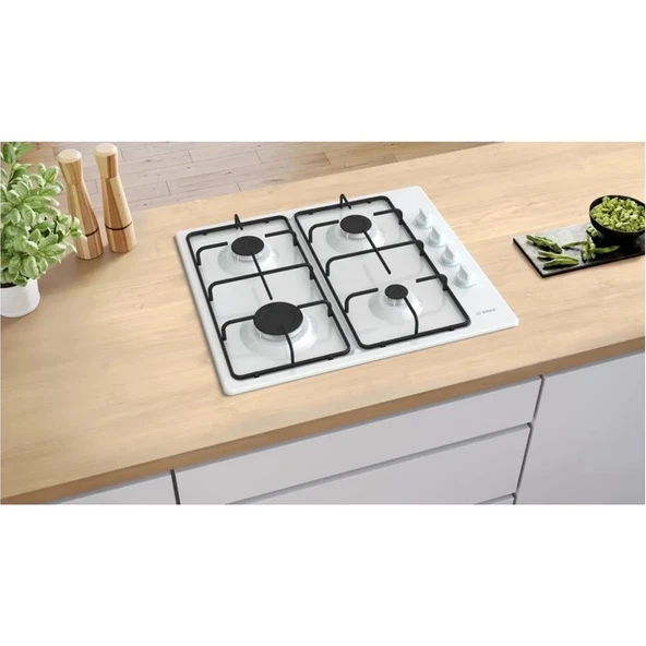 Bosch PBP6C2K80O Beyaz Gazlı Ocak - 2