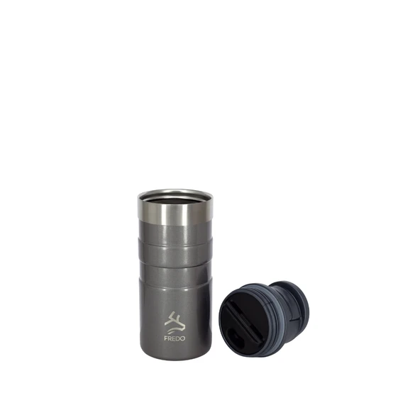 Comfort Therm Paslanmaz Çelik Metalik Gri Termos Bardak, Mug 350ml - 2