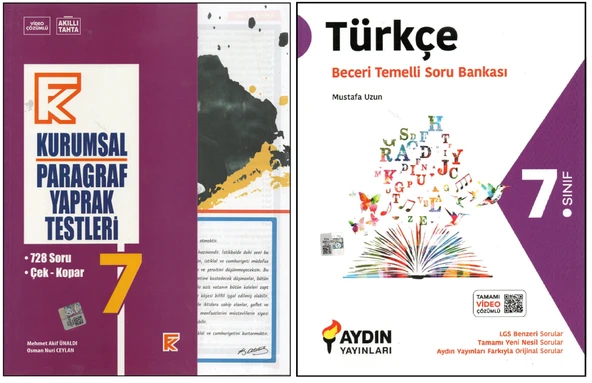 KURMAY 7. SINIF KURUMSAL PARAGRAF YT+AYDIN BECERİ TEMELLİ TÜRKÇE (2 KİTAP) ürün görseli