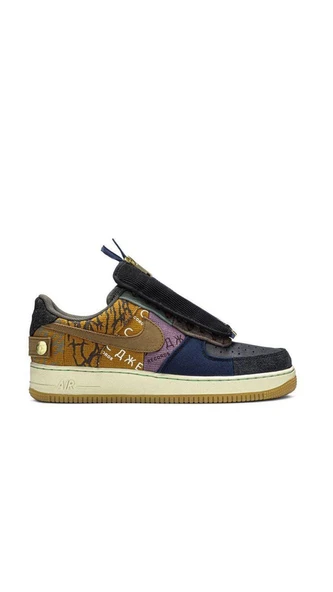 NIKE Travis Scott X Air Force 1 Low Cactus Jack - Resim 3