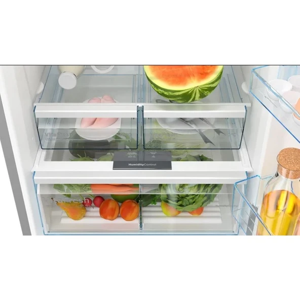 Bosch KGN76VIE0N Alttan Donduruculu Buzdolabı 186 x 75 cm Kolay Temizlenebilir Inox No-Frost - 4