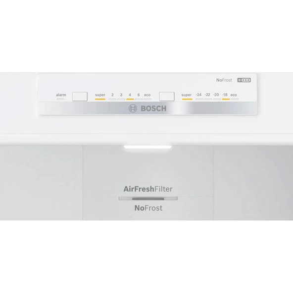Bosch KGN55VWE0N Beyaz Alttan Donduruculu Buzdolabı 375 lt E Enerji Sınıfı 186X70 cm - 3
