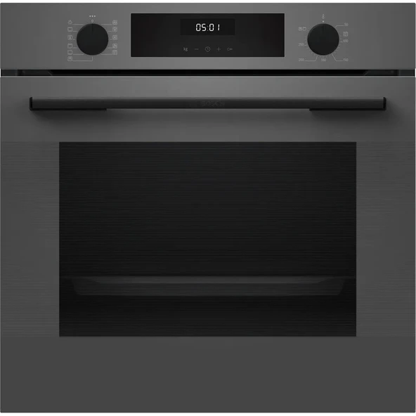 Bosch HUA717BN0T 76 Lt 8 Programlı Buhar Destekli Antrasit Ankastre Fırın - 1
