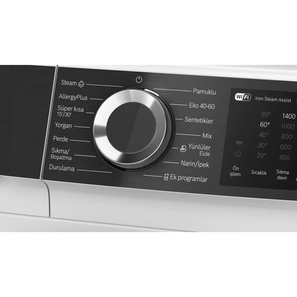 Bosch WGK244Z0TR Çamaşır Makinesi 9 kg 1400 Devir Beyaz - Resim 3