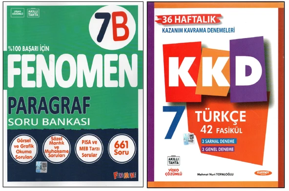FENOMEN 7. SINIF 7B PARAGRAF+KURMAY KKD TÜRKÇE (2 KİTAP) ürün görseli 1