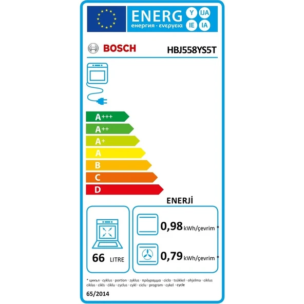 Bosch HBJ558YS5T Ankastre Fırın - 5