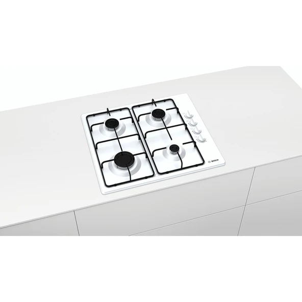 Bosch PBP6C2B82O Beyaz Ankastre Ocak - Doğalgazlı - 2