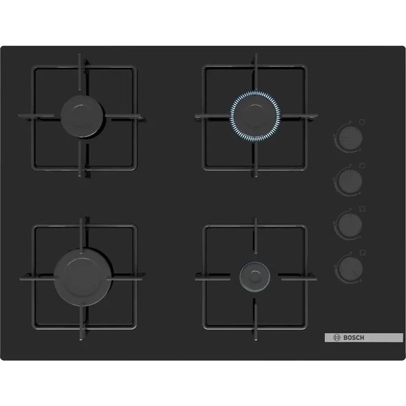 Bosch Siyah 3'lü Ankastre Set 329 ( HBF534ES3T - POP7C6P30O - DWK66PJ60T ) 67 cm Ocak - 3