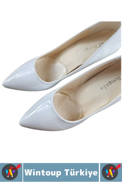 Ergonomik Konforlu Kaydırmaz Ağrı Azaltan Ayakkabı Topuklu Ekstra Destekleyici Şık Şeffaf Tabanlık - 2