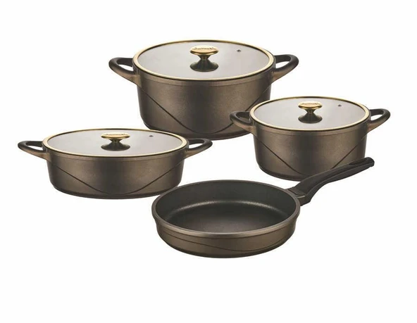 OMS Monochrome 3559 - 7 Parça Biogranit Döküm Gümüş - 2