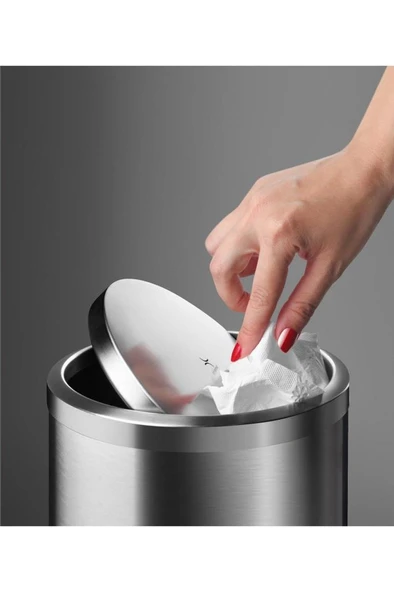Prima Nova Vita 9 Lt Döner Kapaklı Banyo Mutfak Ofis Çöp Kovası - 2