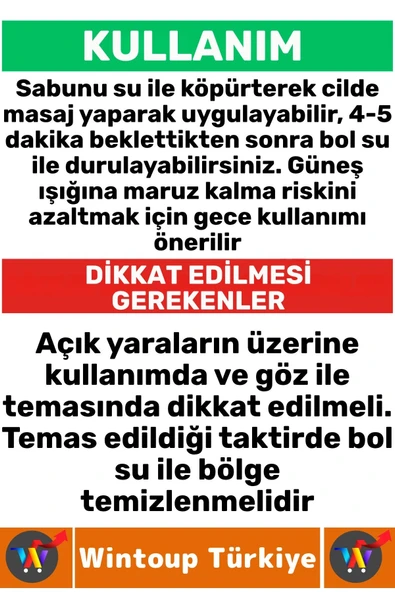 Bitkisel Doğal Saç Yüz Vücut Yaşlanma Karşıtı Koyu Cilt Lekelerinde Etkili Mucizevi Sabun KOJİK ASİT - Resim 2