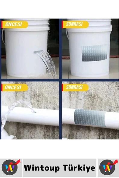 Ultra Güçlü Su Neme Dayanıklı Çok Amaçlı Montaj Onarım İzolasyon Tamir Bantı Beyaz 48 Mmx10 Mt 10 Ad - Resim 3