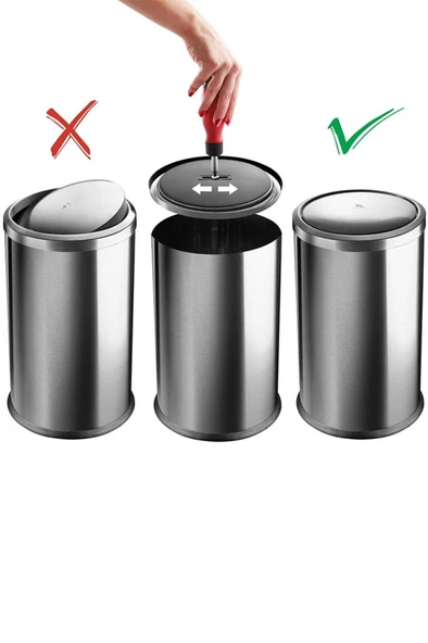 Prima Nova Vita 9 Lt Döner Kapaklı Banyo Mutfak Ofis Çöp Kovası - 4