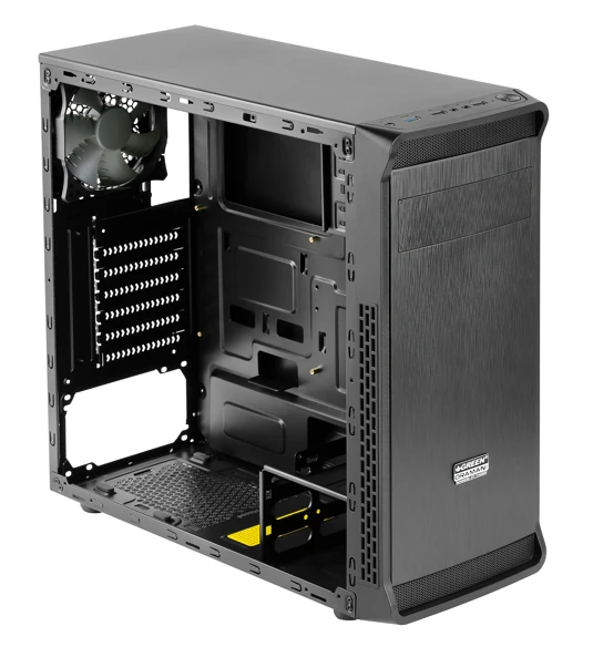 Green Oraman Plus 1X120MM 1x3.0 2x2.0 USB Bilgisayar Kasası (300W 80+ Standart Sertifikalı UPS) - 5