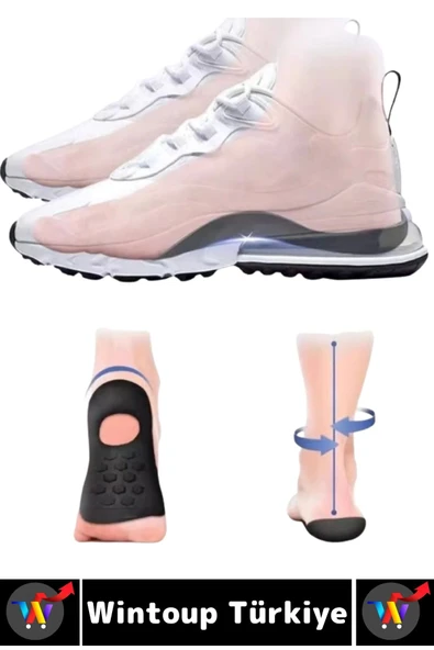 Unisex Gündelik Kullanım Konforlu Destekleyici Ayak Düz Taban Düzeltici Esnek Silikon Topuk Yastığı - 2