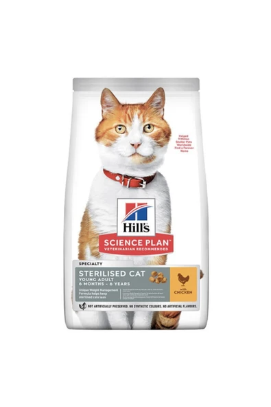 Hills Young Sterilised Tavuklu Kısırlaştırılmış Kedi Maması 10 Kg ürün görseli