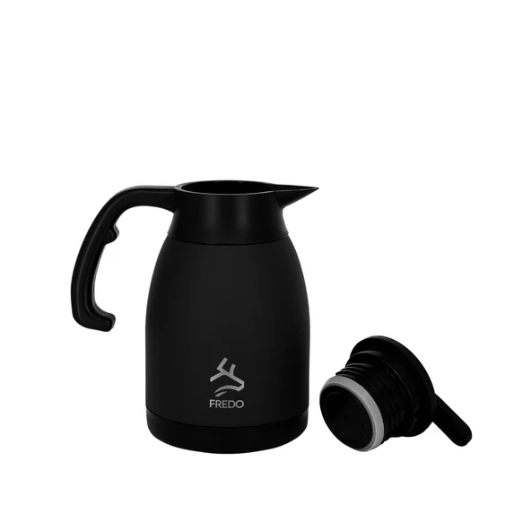 Big Therm 1.5 Lt Paslanmaz Çelik Siyah Çay Termosu, 24 Saat Soğuk, 12 Saat Sıcak Tutma - 2