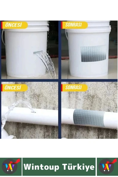 Uzun Ömürlü Su Nem Küfe Dayanıklı Çok Amaçlı YEŞİL Montaj Onarım Tamir Bantı 48 Mm X 10 Metre 2 Adet - 3