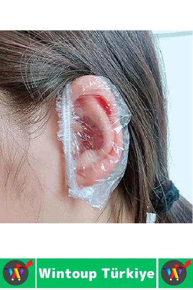 Yetişkin Çocuk Kullanım Banyo Deniz Havuz Yüzme Su Kaçma Önleyen Koruyucu Esnek Kulak Bonesi 100 Adt - Resim 2