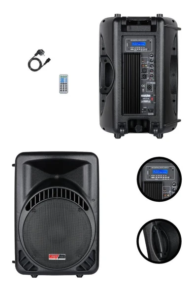 Lastvoice Ample-12A Aktif Kabin Hoparlör 12 İnç 800 Watt Bluetooth Usb