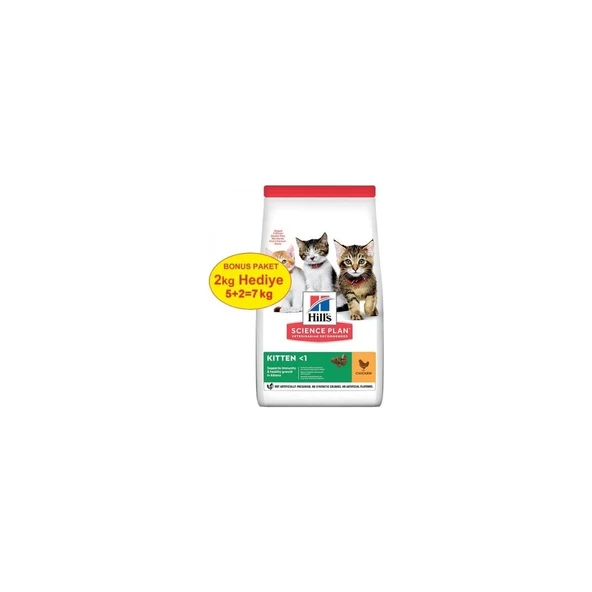Science Plan Kitten Tavuklu Yavru Kedi Maması 5 kg (+2 kg Hediyeli) - 1