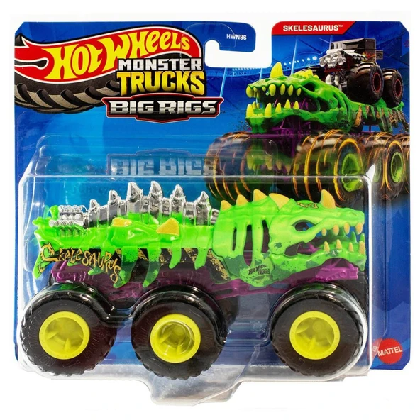 Monster Trucks 1:64 Çekici Arabalar SKELESAURUS HWN86 - JCH42