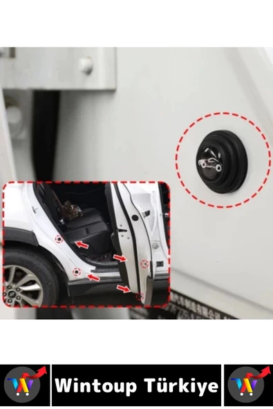 Kendinden Güçlü Yapışkanlı Çarpışma Aşınma Çizik Darbe Gürültü Önleyen Oto Kapı Koruyucu Ped 20 Adet - 2