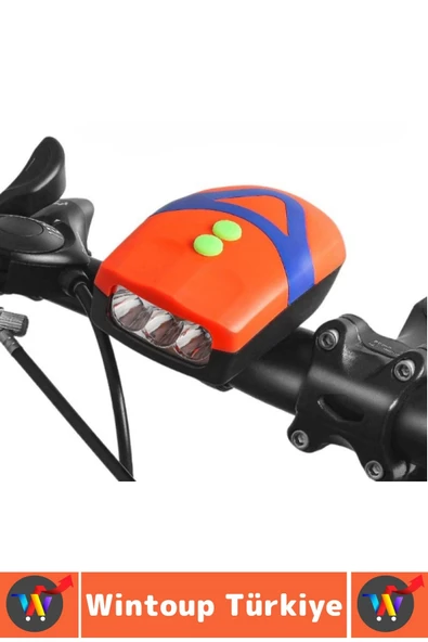 Dayanıklı Kolay Montaj Yaümur Suyuna Dayanıklı Outdoor Gece Sürüşü Güvenlik Ledli Bisiklet Kornası - 2