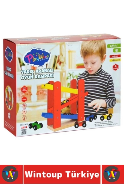 Eğlenceli Eşleştirme Koordinasyon Düşünsel Görsel Gelişim Çocuk Eğitici YARIŞ ARABALI OYUN RAMPASI - Resim 2