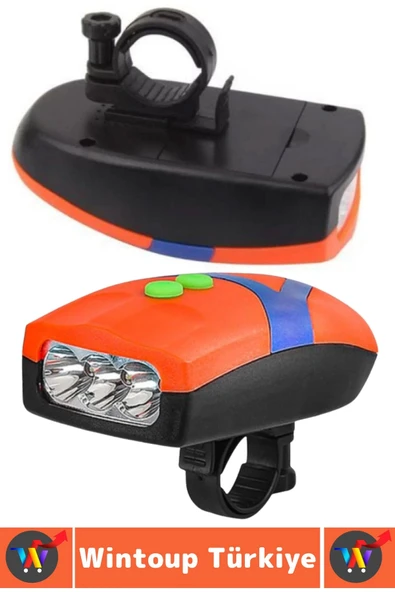 Dayanıklı Kolay Montaj Yaümur Suyuna Dayanıklı Outdoor Gece Sürüşü Güvenlik Ledli Bisiklet Kornası - 3