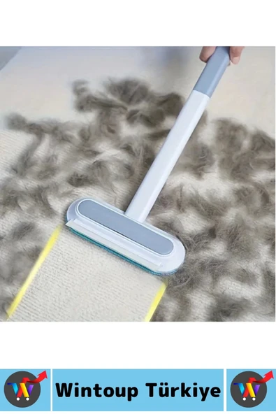 Dayanıklı Yıkanabilir Kolay Temizlenir Pet Kedi Köpek Uzun Saplı Evcil Hayvan Tüy Temizleme Fırçası - Resim 7