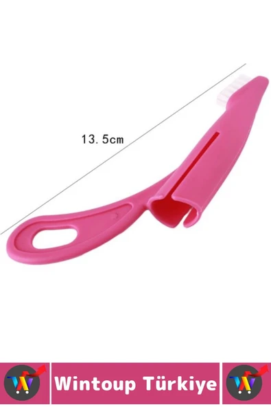 Ergonomik Kolay Tutuş Zararsız Yumuşak Fırça Yavru Kedi Köpek Evcil Hayvan Diş Fırçası - 2