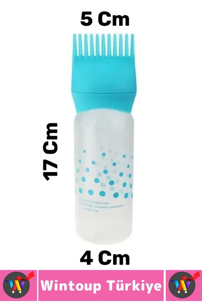 Yüksek Kaliteli Saç Bakımı Boya Yağ Krem Kolay Uygulama Çok Şık Taraklı Saç Uygulama Şişesi 1 Adet - 5