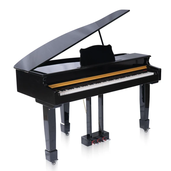Jwin Sapphire SDP-700 Çekiç Aksiyonlu 88 Tuşlu Kuyruklu Dijital Piyano - Siyah - 1