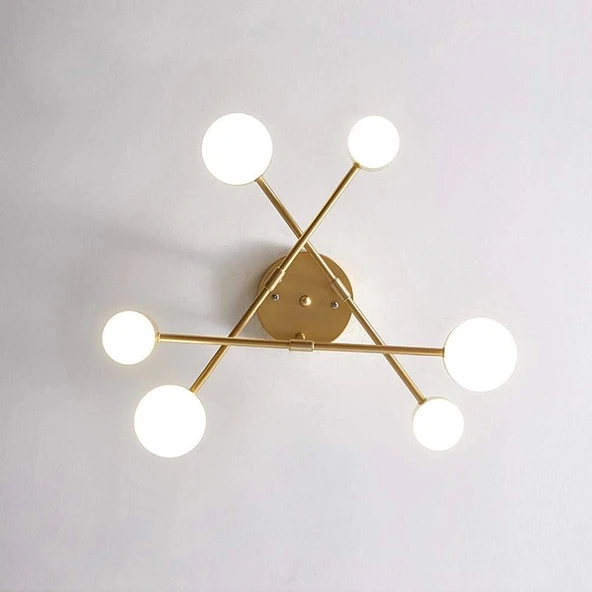 Eaos Lak Ledli Plafonyer Avize Salon Avize Oturma Odası Avize Yatak Odası Avize Ledli Plafonyer Ledli Plafonyer Avize - Resim 3