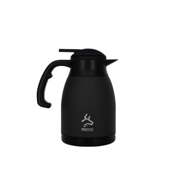 Big Therm 1.5 Lt Paslanmaz Çelik Siyah Çay Termosu, 24 Saat Soğuk, 12 Saat Sıcak Tutma