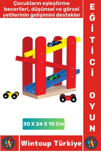 Eğlenceli Eşleştirme Koordinasyon Düşünsel Görsel Gelişim Çocuk Eğitici YARIŞ ARABALI OYUN RAMPASI ürün görseli