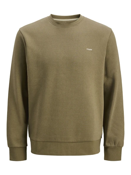 JACK JONES Yazı Baskılı Bisiklet Yaka Erkek Sweatshirt 12284399 - 1